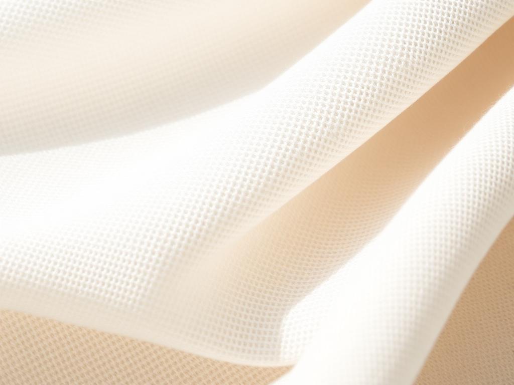 Close-up of woven cotton fabric texture